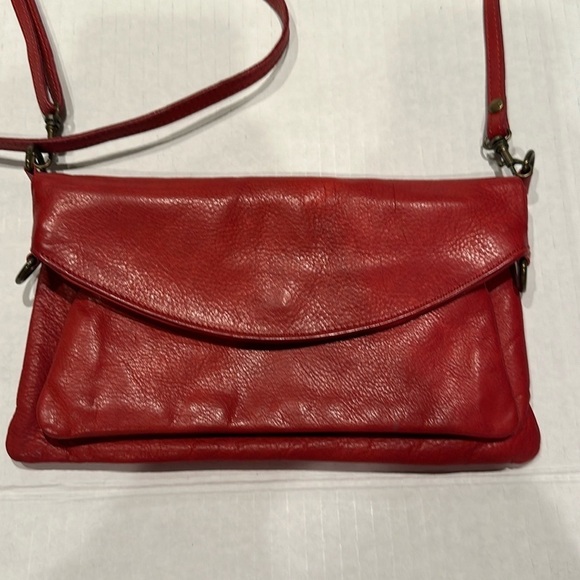 Borse Handbags - Borse In Pelle Red Leather Crossbody purse Bag